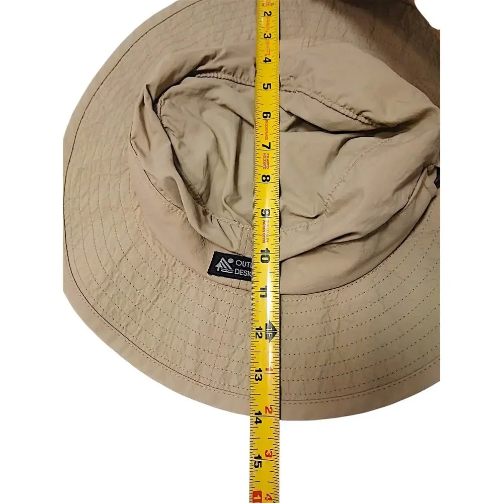 Dorman Pacific‎ Headwear Outdoor Design Bucket Hat Size XL Beige Safari Sun Brim